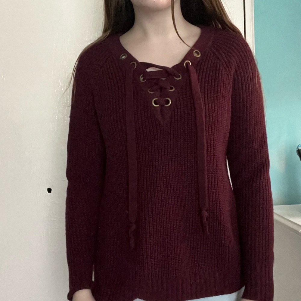 Knit cris cross sweater